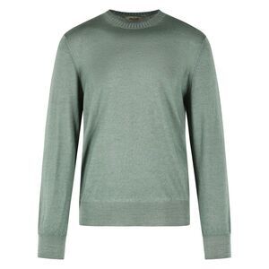 Gran Sasso Green Virgin Wool Sweater Men
